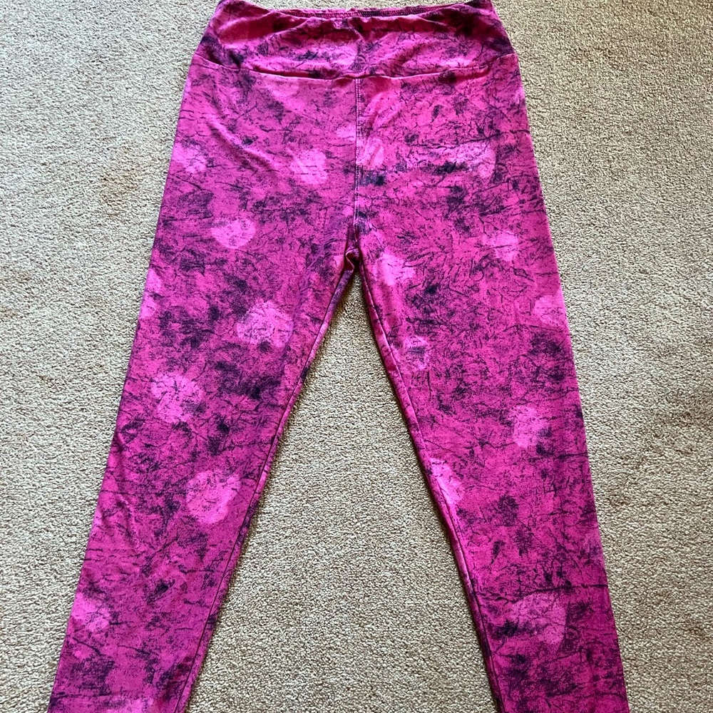 LuLaRoe OS pink leggings